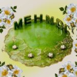 Handmade Resin Mehndi Platter