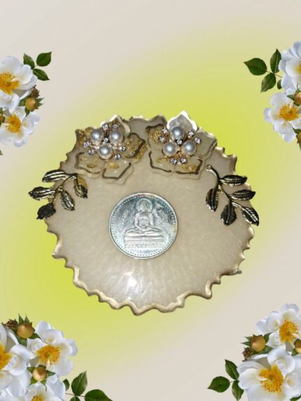 Handmade Resin Pooja Platter