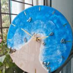 Beach Theme Resin Wall Clock – A Coastal Elegance for Your Space