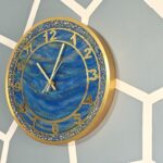 Luxury resin wall clock for modern home décor