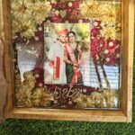 Handmade resin frame preserving wedding varmala flowers, symbolizing eternal love and cherished wedding memories.