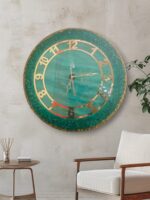 Add a touch of luxury and calm elegance to your space with our Aqua Green Resin Geode Wall Clock. Handcrafted with premium resin, this clock is inspired by natural geode formations, featuring rich aqua green hues blended with crystal-like textures and metallic accents. Each piece is uniquely designed, making it more than just a clock—it’s a statement wall art that enhances living rooms, bedrooms, offices, and luxury interiors. The smooth glossy finish and layered depth create a stunning visual effect, while the high-quality silent mechanism ensures accurate, noise-free timekeeping. Perfect for modern, contemporary, and artistic interiors, this resin geode wall clock brings together functionality and timeless beauty.
